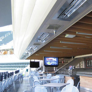 Infratech W Series Electric Heaters Flush Mounted at MN Twins Stadium