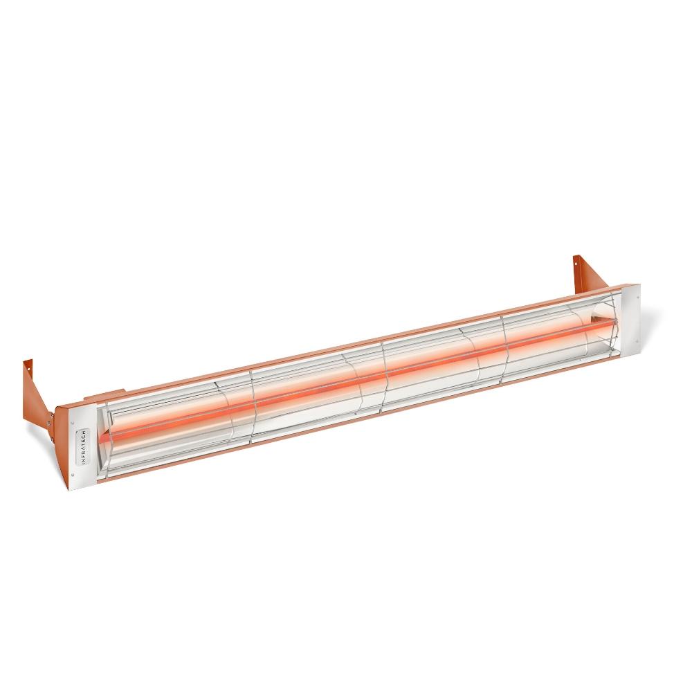 Infratech W Series 61" Single Element Stainless Steel Electric Heater in Copper - angle view
