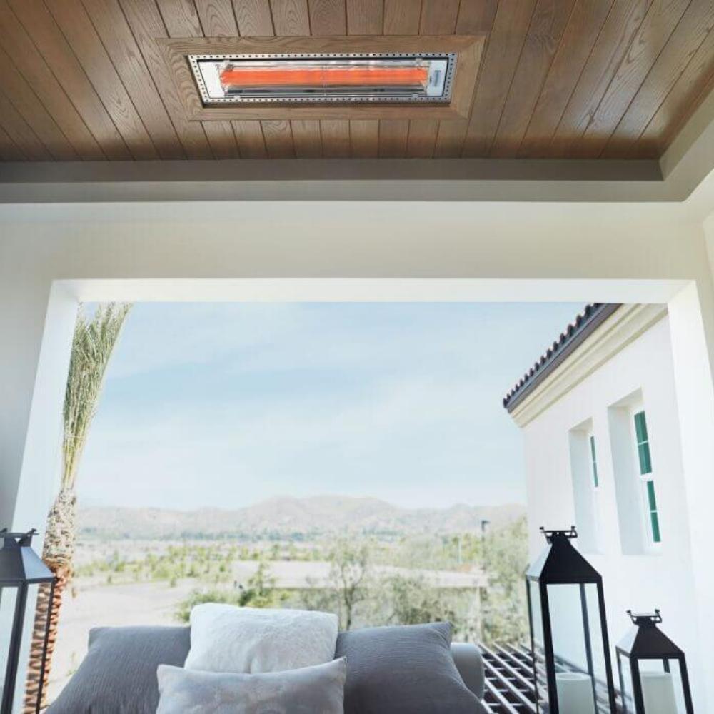 Infratech WD Series 33" Heater Flush Mounted Tongue and Groove Installation