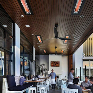 Infratech WD Series Electric Heaters Flush Mounted at Brio Coastal Bar