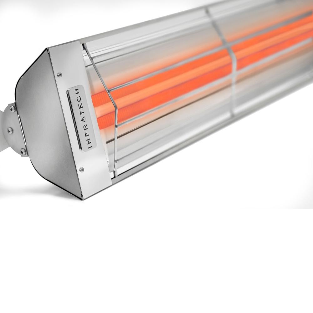 Infratech WD Series 33" Dual Element Stainless Steel Electric Heater Detail - angle view