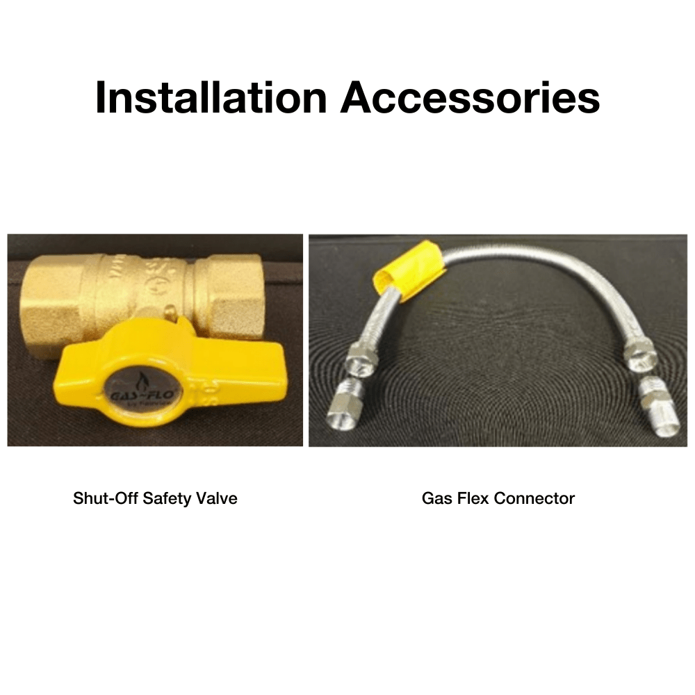 IR Energy Habanero Shut-Off Safety Valve Gas Flex Connector - angle view