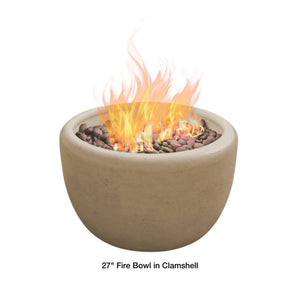 27" beige fire bowl