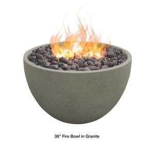 36" gray fire bowl