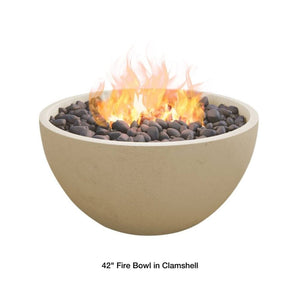 42" beige fire bowl