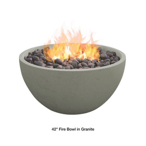 42" gray fire bowl
