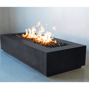 Modern Blaze Lumera Pacific Midnight Linear Fire Pit Side View