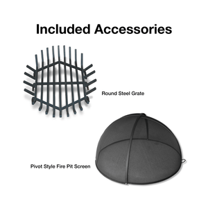 Steel Grate and Fire Pit Screen