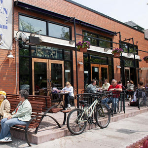 Ndustria NHE Outdoor Infrared U-Tube Gas Heater Lifestyle