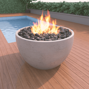 Modern Blaze 36-Inch Round Concrete Fire Bowl