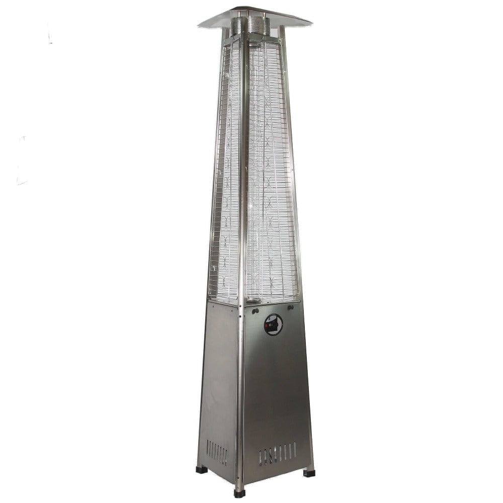 RADtec 93-Inch Stainless Steel Pyramid Propane Patio Heater side view - detail view