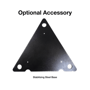 stabilizing steel base for pyramid heaters