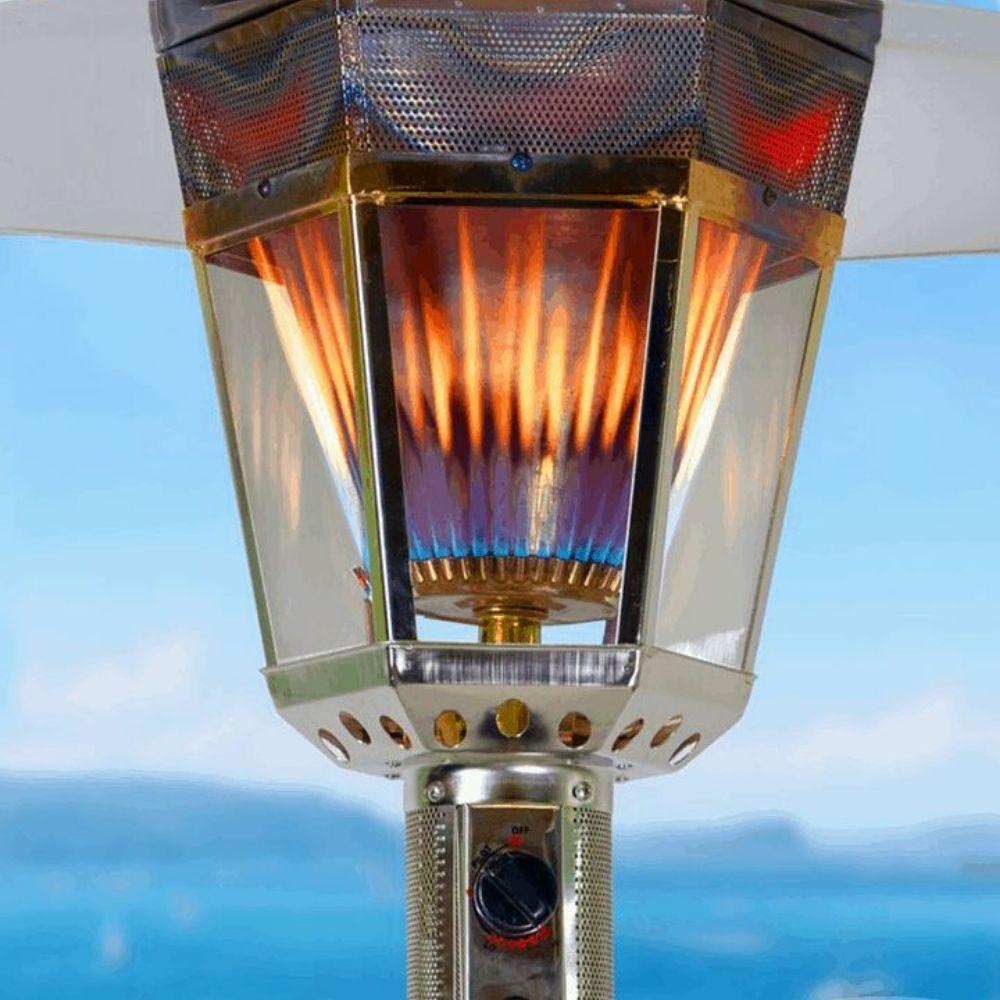 40 Individual Flames of RADtec Allure Series Real Flame Propane Patio Heater - alternate view