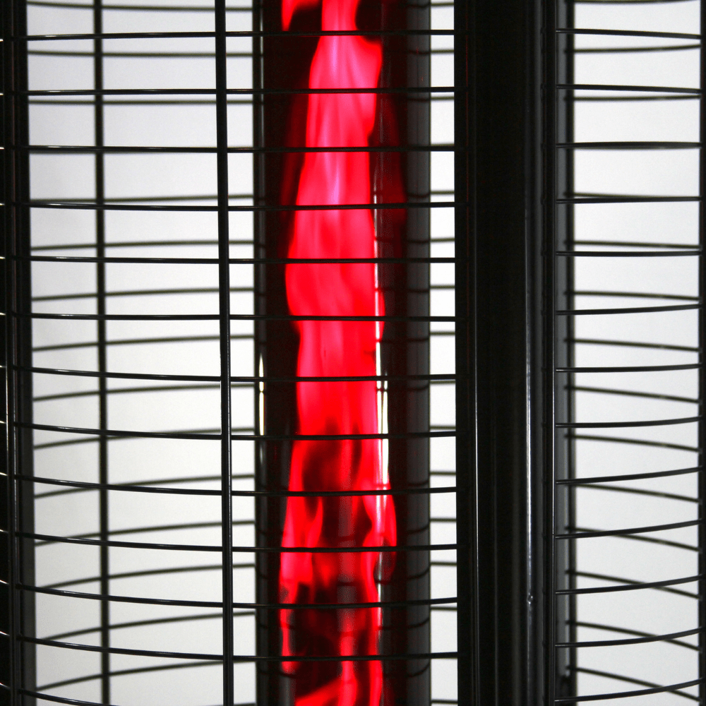 RADtec Ellipse Flame Propane Patio Heater red flames
