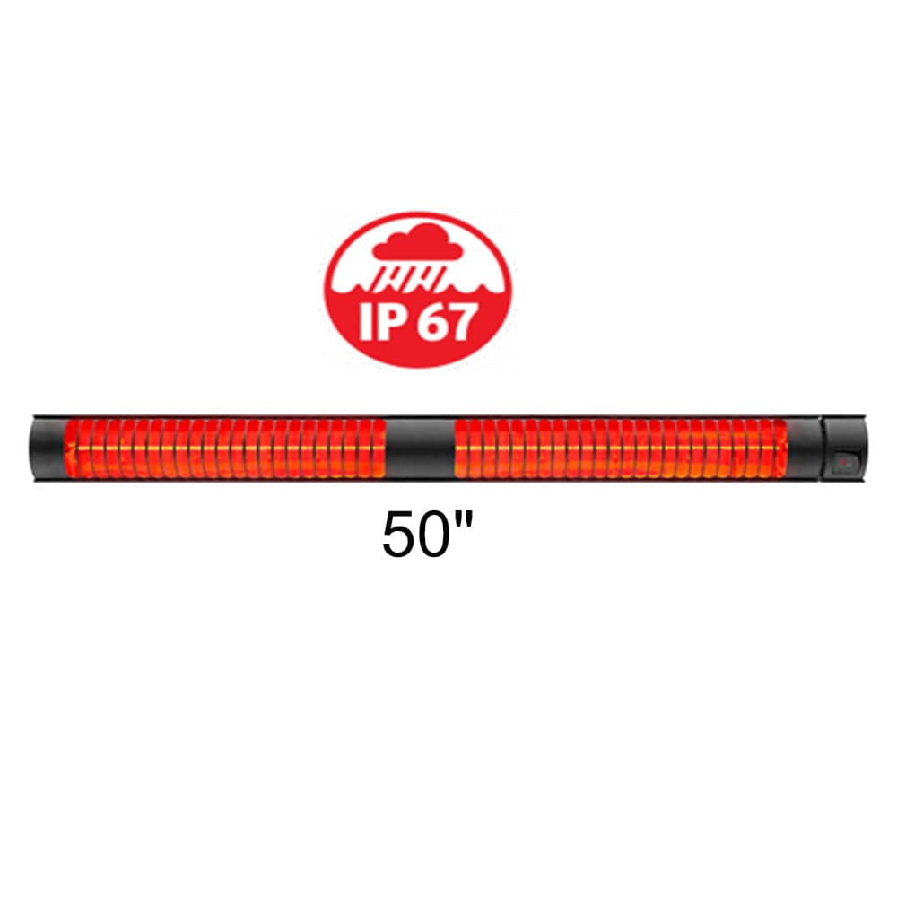 RADtec Torrid Series 50-Inch 4000 W 220 V Electric Infrared Heater - 50-TOR-INF-HT - room setting
