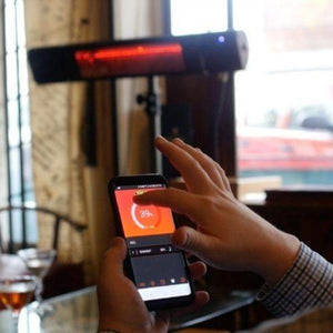 Sunheat and Beat Electric Wall Mounted Heater with Bluetooth and Remote- Black