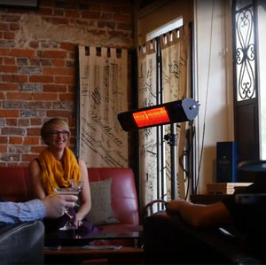 SUNHEAT and Beat 1500W 120V Infrared Electric Heater Indoors w/ Optional Tripod