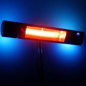 SUNHEAT and Beat 1500W 120V Infrared Electric Heater against the wall