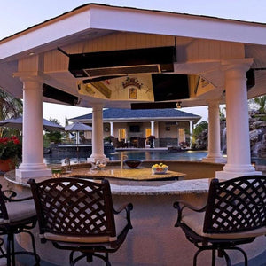 Sunpak Classic S25 Black Infrared Gas Heater in Gazebo