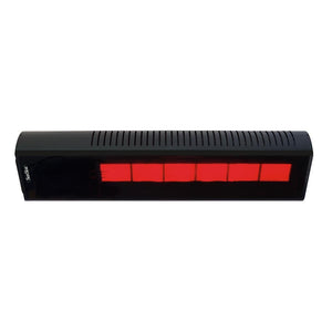 SunStar Glass Black Ceiling Mounted 2-Stage Infrared Gas Heater - N7 SGL0