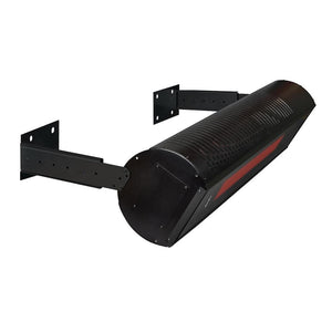 SunStar Glass Black Powder Coated Wall/Ceiling Mounted 2-Stage Infrared Gas Heater