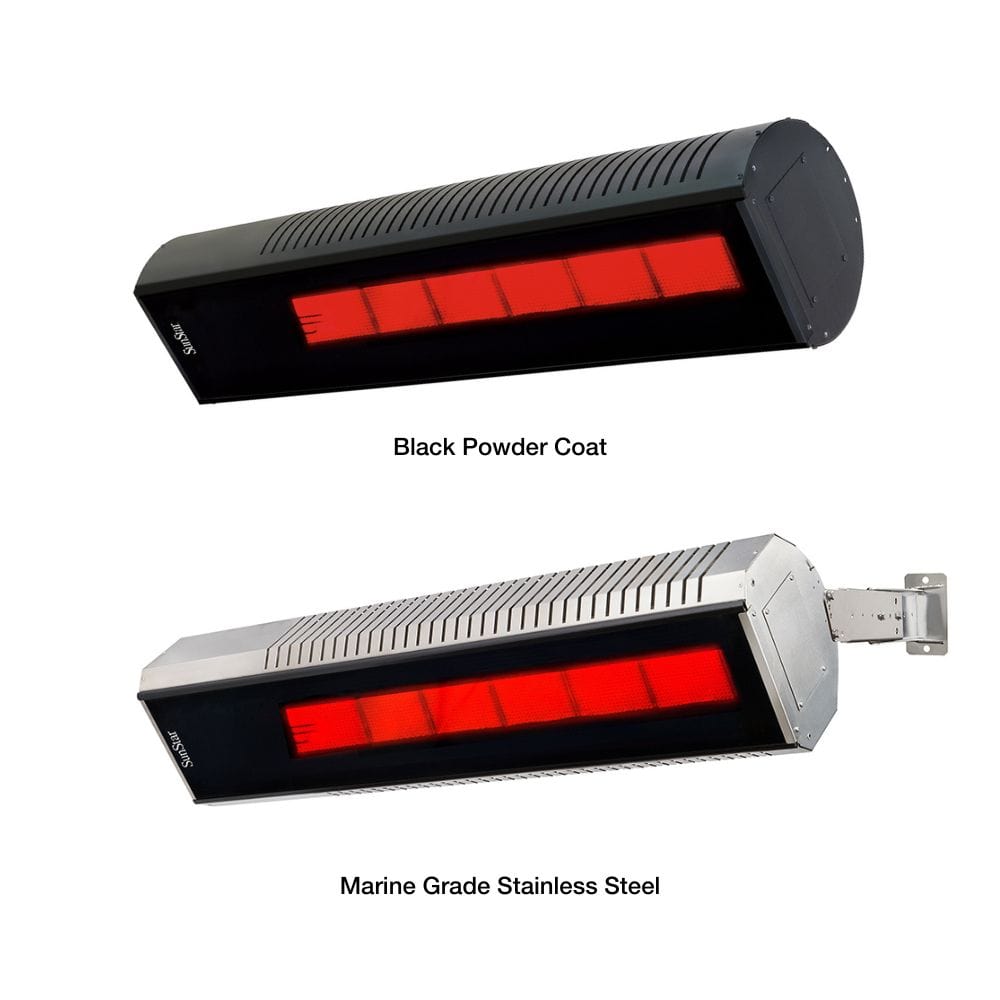 Black Powder Coated Aluminized Steel and Marine Grade Stainless Steel