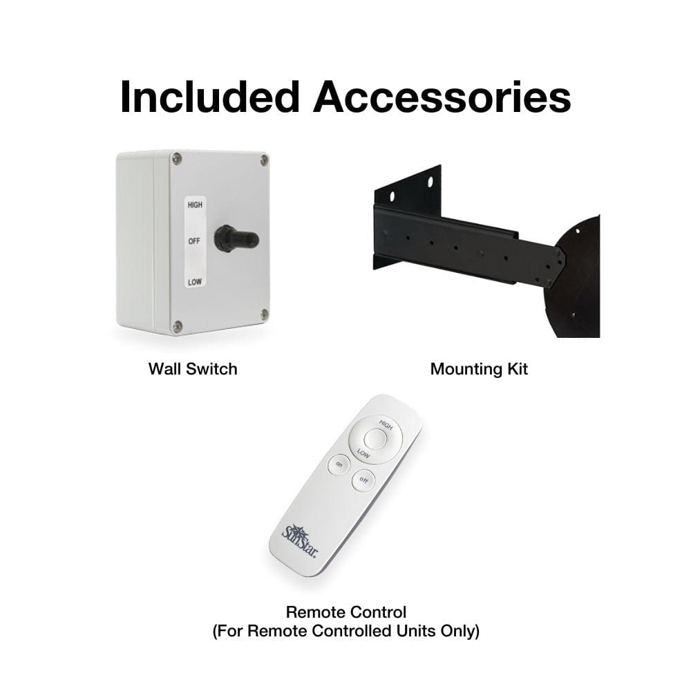Included Accessories - angle view