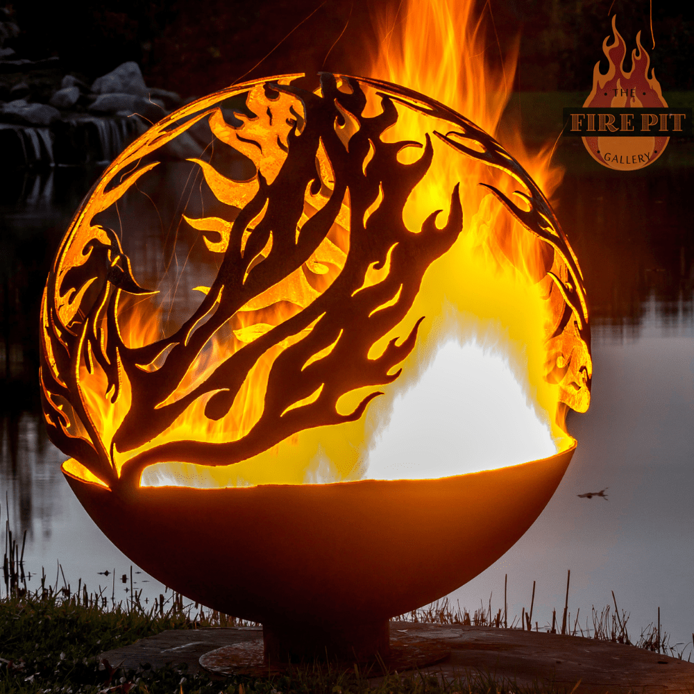 The Fire Pit Gallery Phoenix Rising Steel Fire Pit side view