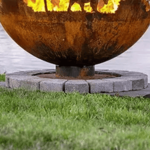 The Fire Pit Gallery Up North Steel Fire Pit with flat steel base