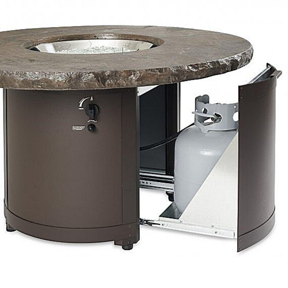 The Outdoor GreatRoom Company Beacon marbelized noche sliding tank compartment