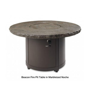 The Outdoor Greatroom Company Beacon Fire Pit Table in Marbleized Noche