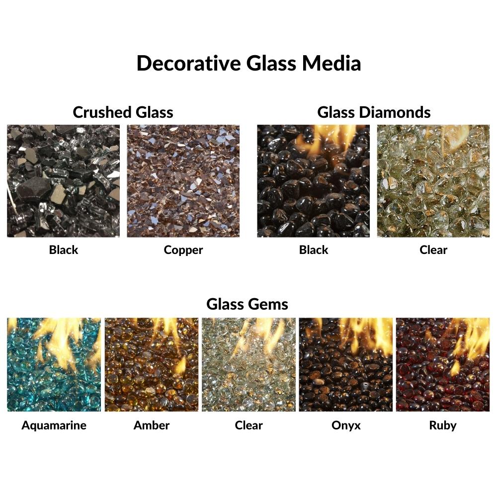 decorative glass media