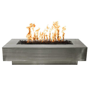 Top Fires Coronado Rectangular Stainless Steel Gas Fire Pit