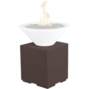 Top Fires GFRC Pillar for Fire Bowls in Chocolate