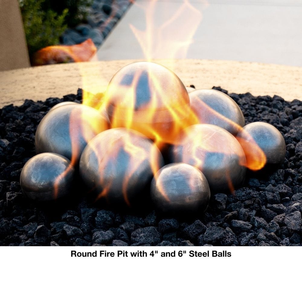 top fires steel balls - angle view