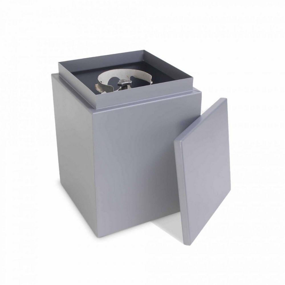 Top Fires Powder Coated Steel Propane Tank Enclosure - side view