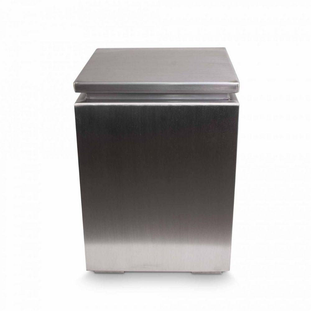 Top Fires Stainless Steel Propane Tank Enclosure - detail view