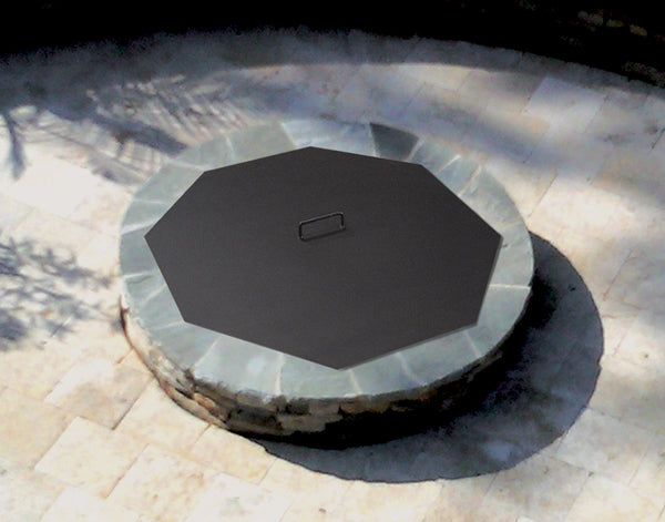 Octagonal Steel Fire Pit Cover/Snuffer