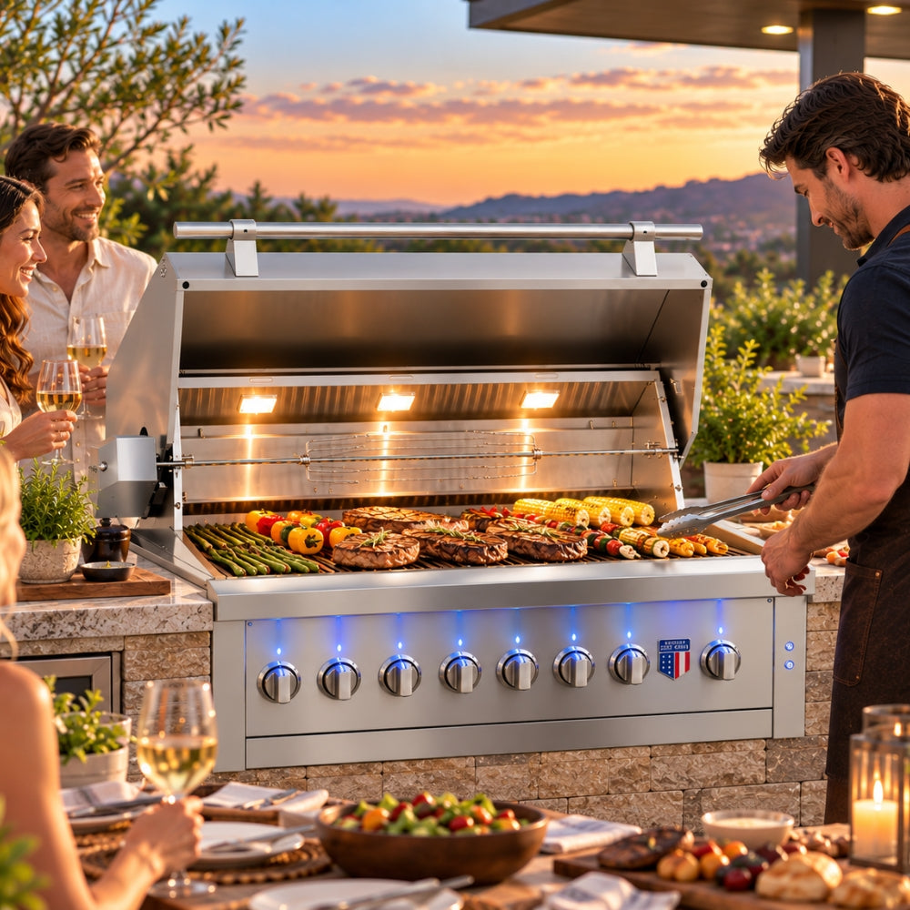 American Made Grills Ovation Hybrid Outdoor Grilling
