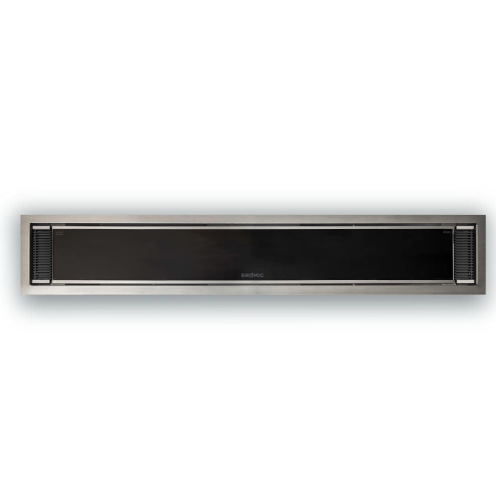 Black Bromic Platinum Smart Heat Electric Heater Flush Mounted Installation - installation view