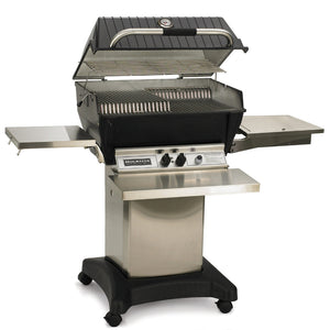 broilmaster p3sx grill with stainless steel base and side shelves