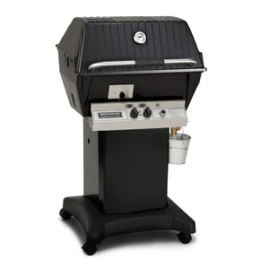 Broilmaster Slow Cooker Q3X Free Standing Aluminum Gas Grill with black cart