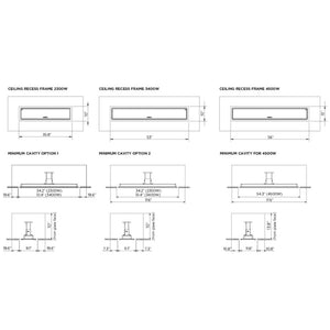 Bromic Standard Ceiling Recess Kit for Platinum Electric Heaters Specs