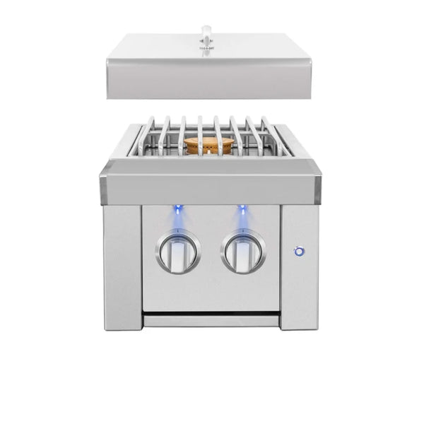 Estate Double Side Burner Together with Lid