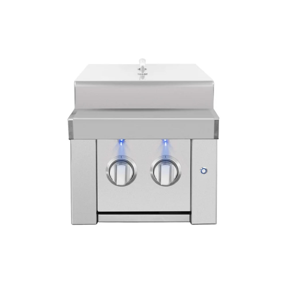 Estate Double Side Burner With Lid