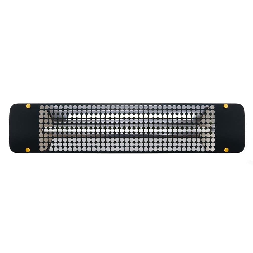 Eurofase 1500w black infrared electric heater with admiral decor plate