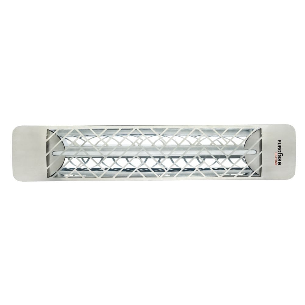 Eurofase 1500w stainless steel infrared electric heater with chevron decor plate