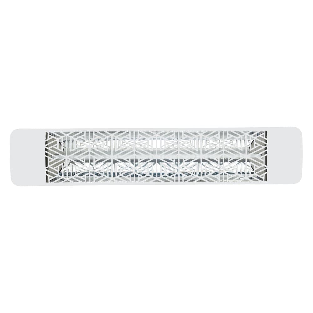 Eurofase 1500w white infrared electric heater with mason decor plate