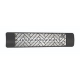Eurofase 39-Inch Black Infrared Electric Heater with chevron decor plate