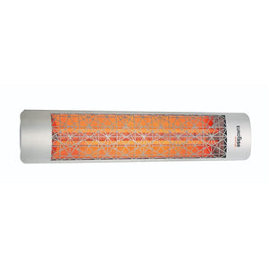 Eurofase 39-Inch Stainless Steel Infrared Electric Heater with astra decor plate - angle view